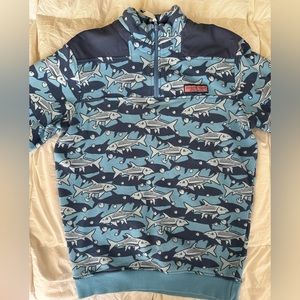 VINEYARD VINES SKY LIGHT BLUE QUARTER ZIP PULLOVER  UNWORN NO TAGS FITS LIKE M